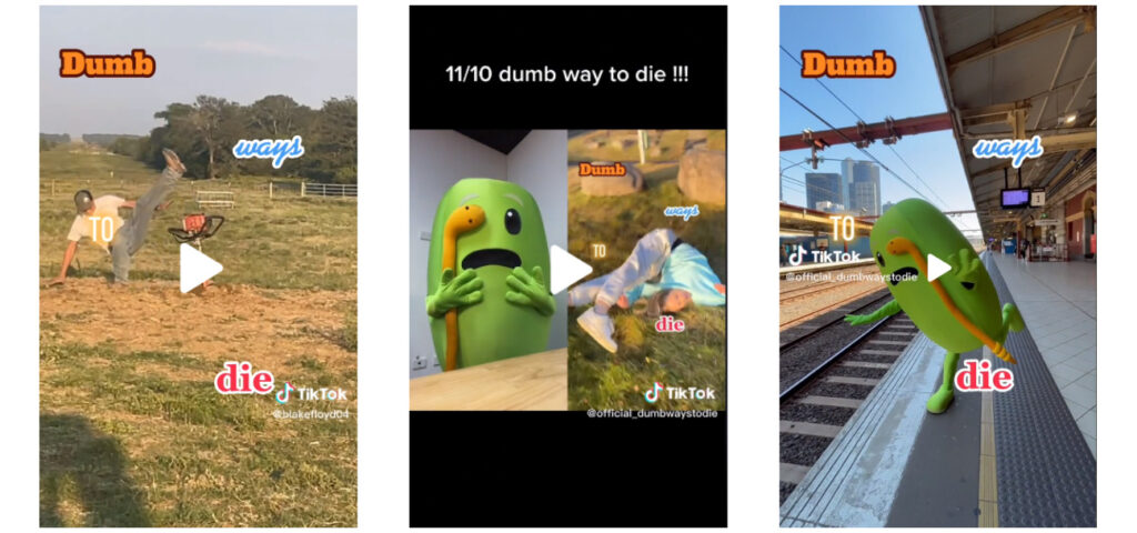 User-Generated Content dumb ways to die game