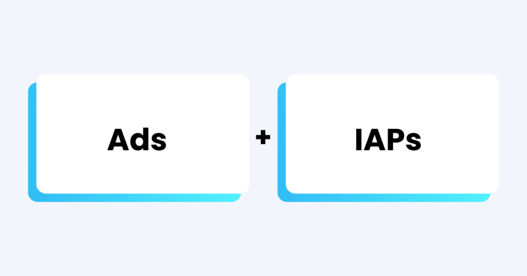 hybrid monetization ads and in app purchases