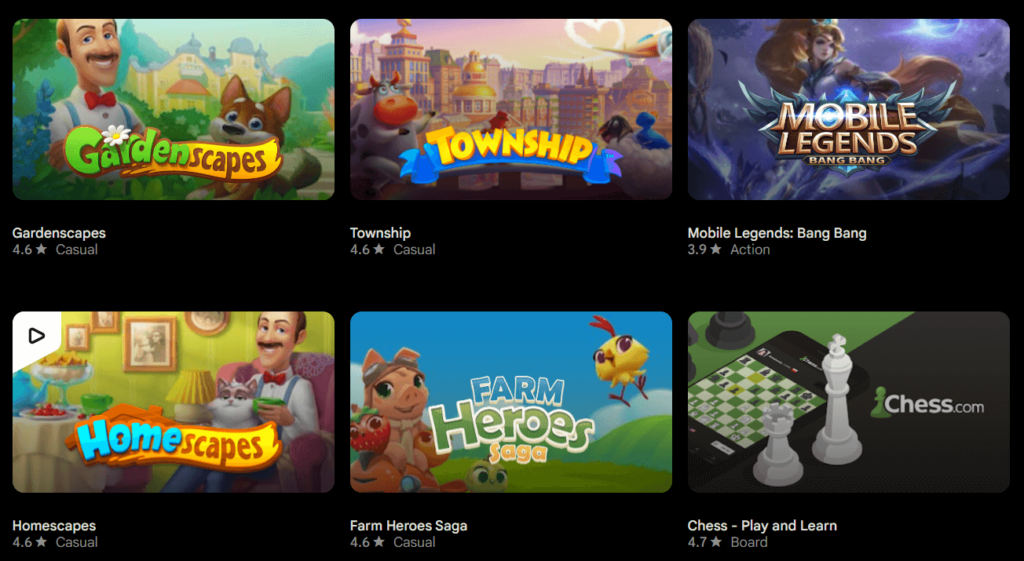 google play games for pc games available