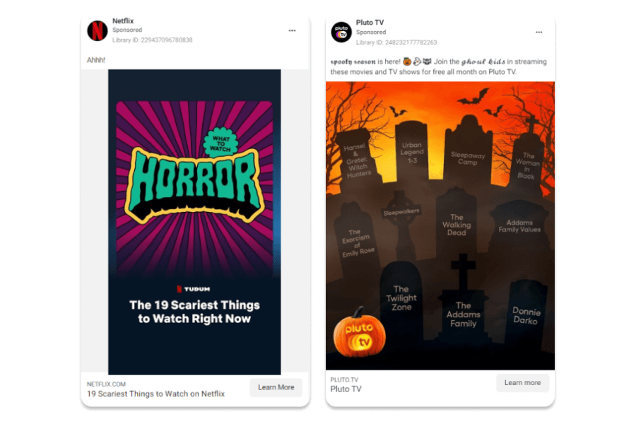 halloween app marketing ad creatives