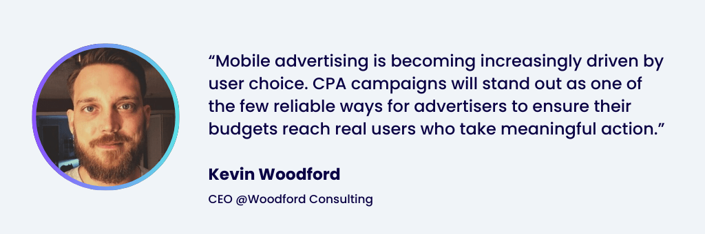 advertising trends, kevin woodford quote