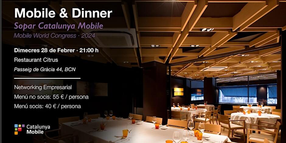 mwc barcelona 2024 mobile and dinner